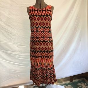 Danny and Nicole fit and flare style dress Bright southwestern print
Sleeveless
